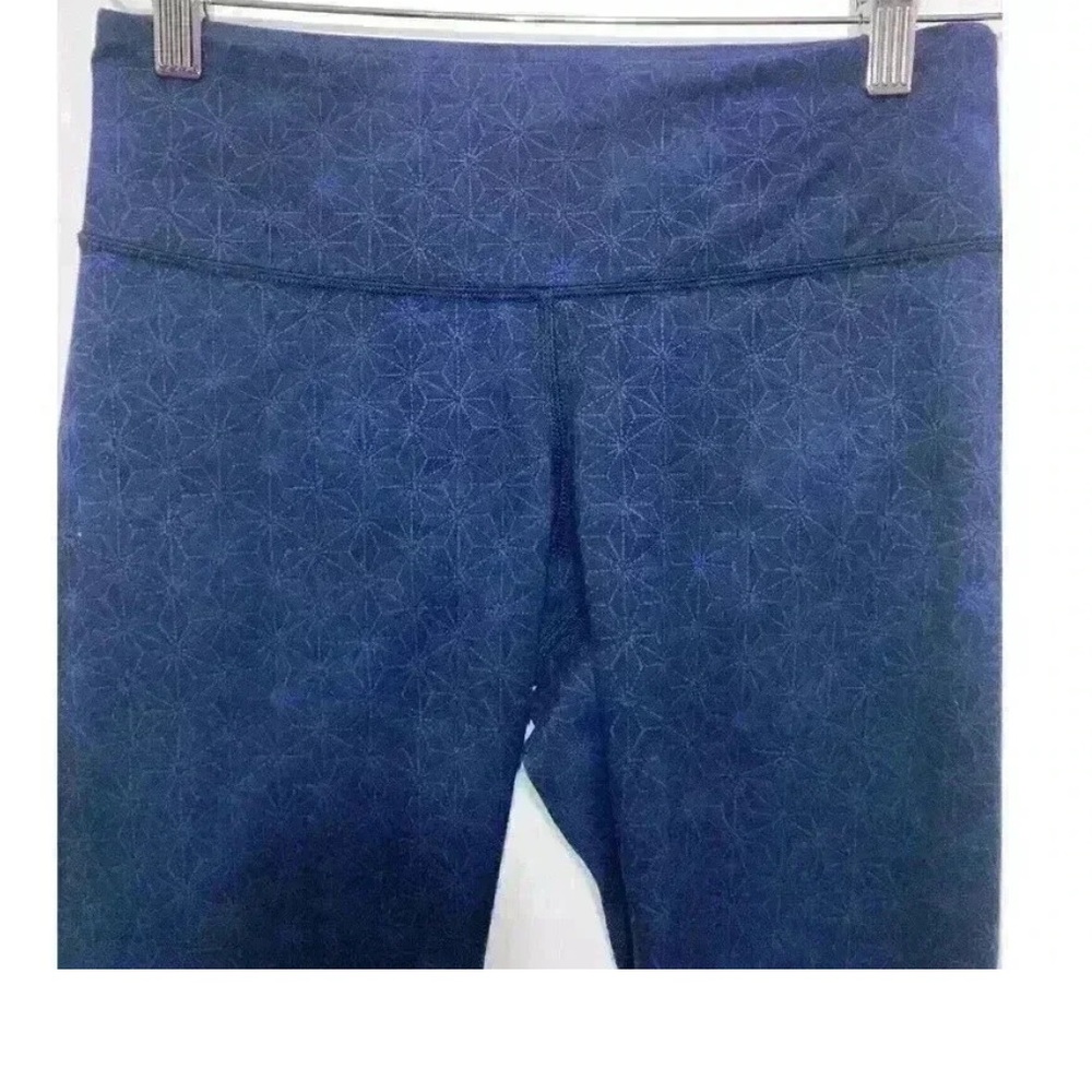 Lululemon Wunder Under Crop II Full-On Luon Exploded Sashico Inkwell Rugged Blue - Picture 8 of 13